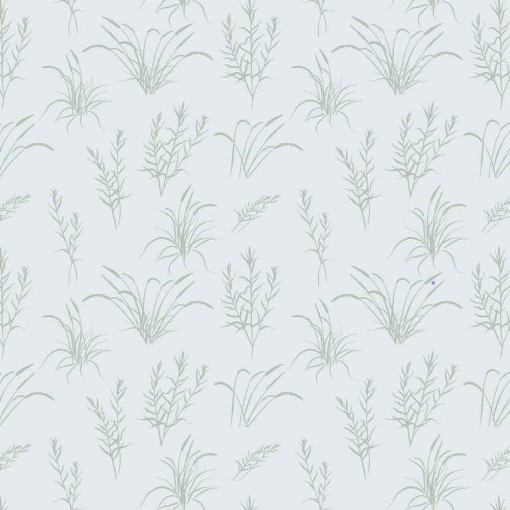 California Grassland wallpaper in sage green